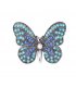 XSB251 - Elegant Diamond-Encrusted Butterfly Brooch
